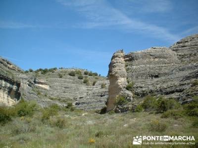 Barranco de Borbocid - Senderismo en Guadalajara; recorridos por madrid; paseos por la sierra de mad